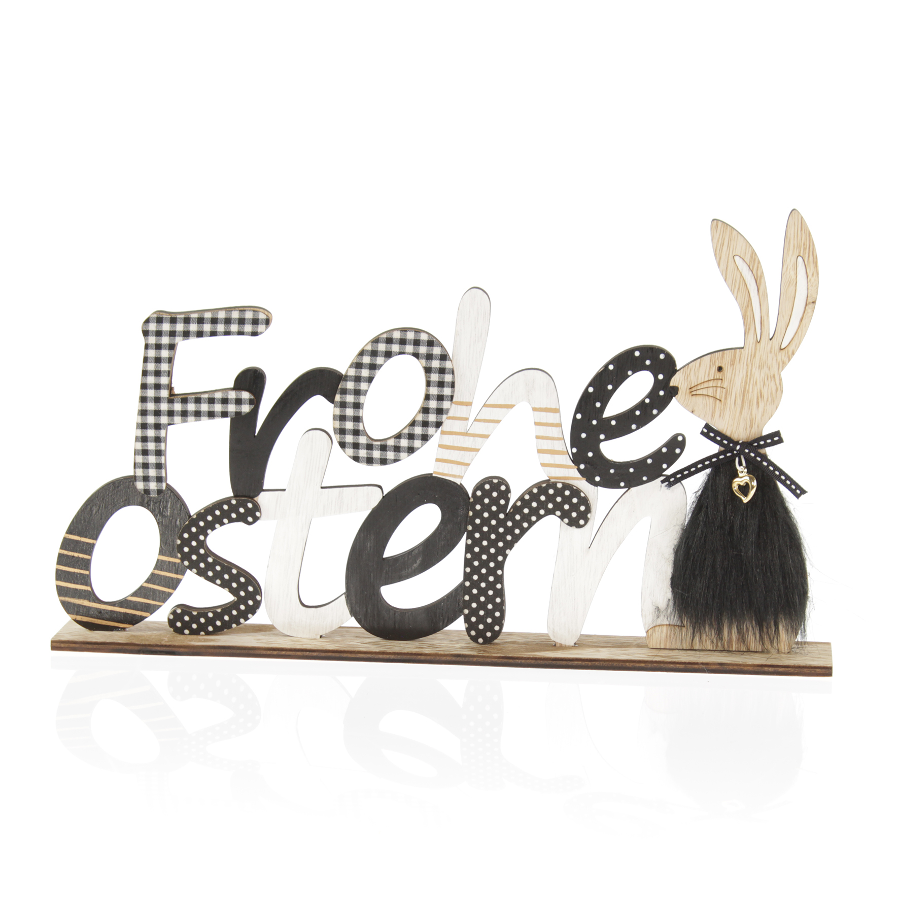 Holz – Schriftzug “Frohe Ostern”