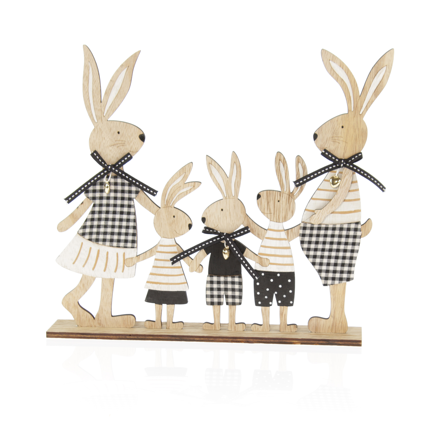 Holz – Aufsteller “Hasenfamilie”