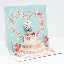 Pictura Pop-up Karte "Hochzeitstorte"
