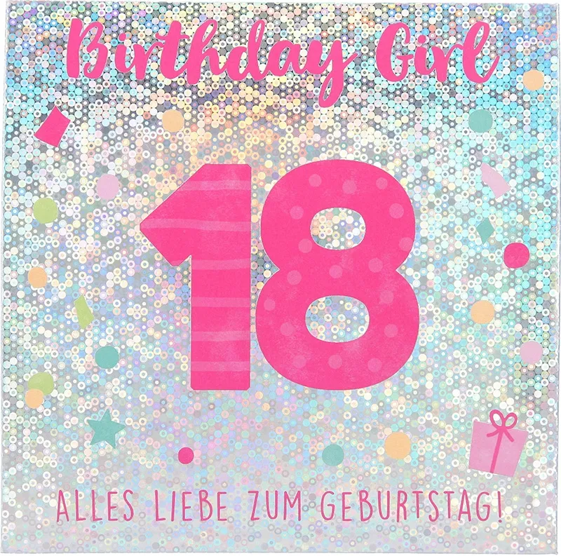 Pop-up-Musikkarte "Birthday Girl" mit Licht-Effekt