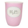 Mea-Living Tasse mit Henkel "Mutti" rosa