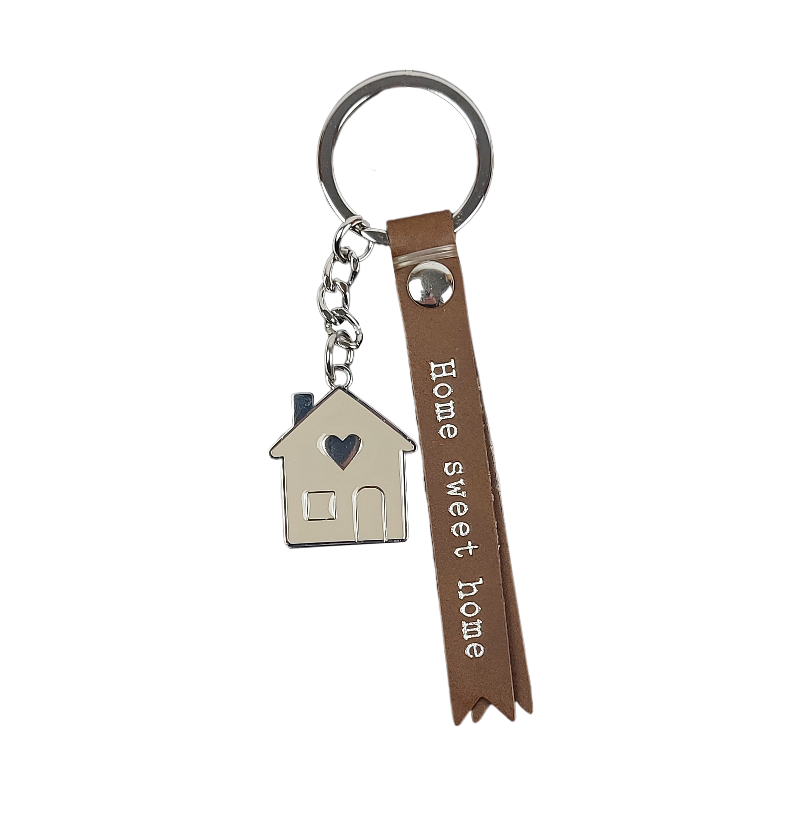 Fähnchen-Schlüsselanhänger "Home sweet home" mit Haus