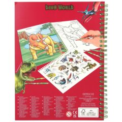 DINO WORLD Malbuch Buntstiften