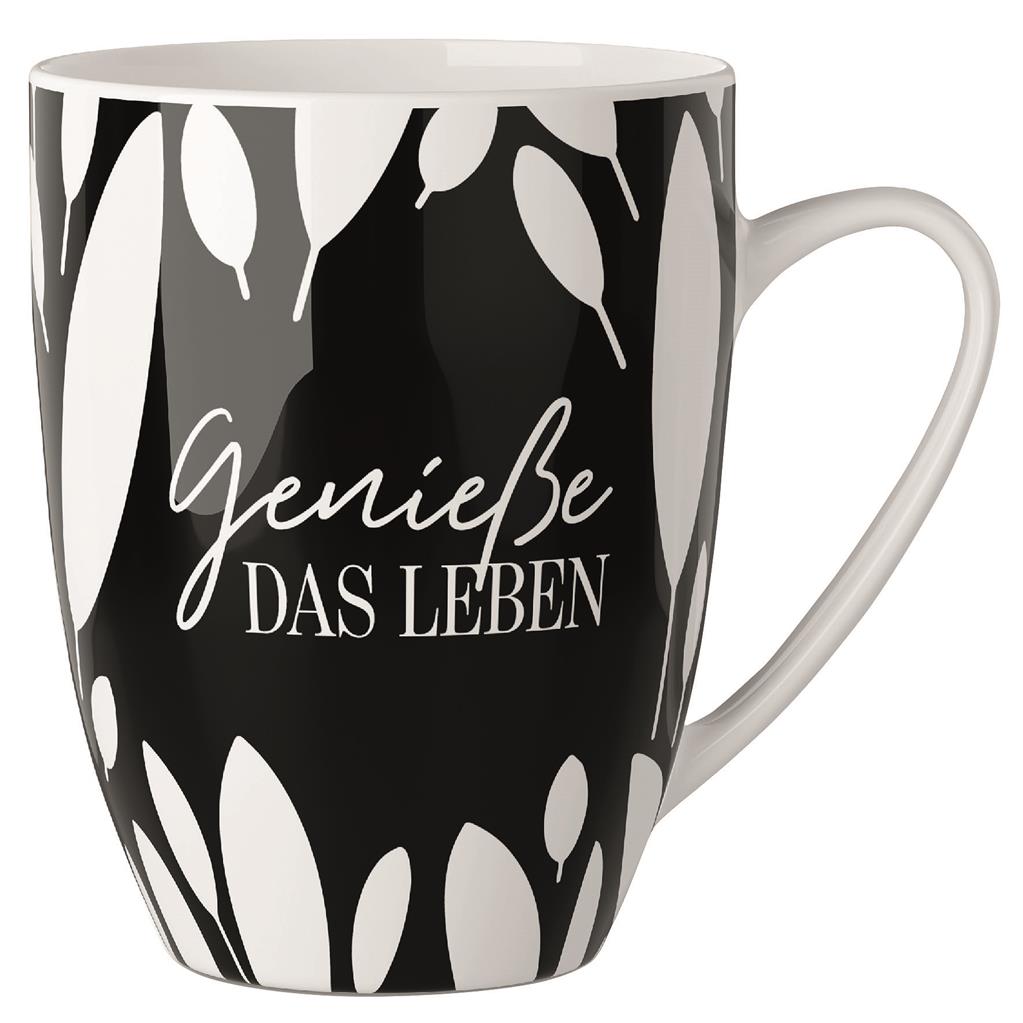 Becher "Genieße" (Salt & Pepper) - Geschenk für Dich