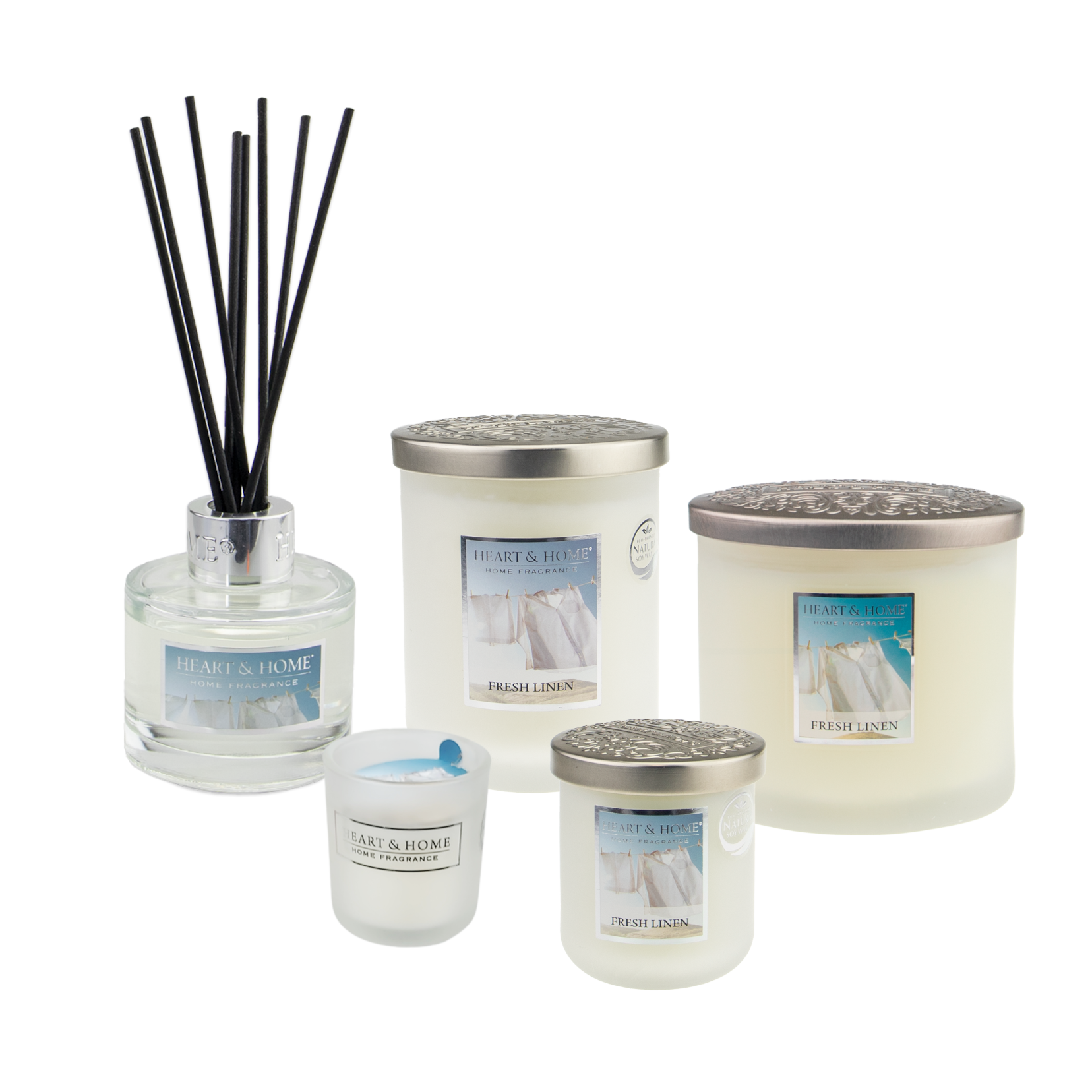 Heart&Home - Durftkerze Fresh Linen