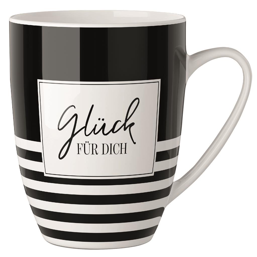 Becher "Glück für Dich" (Salt & Pepper) - Geschenk für Dich