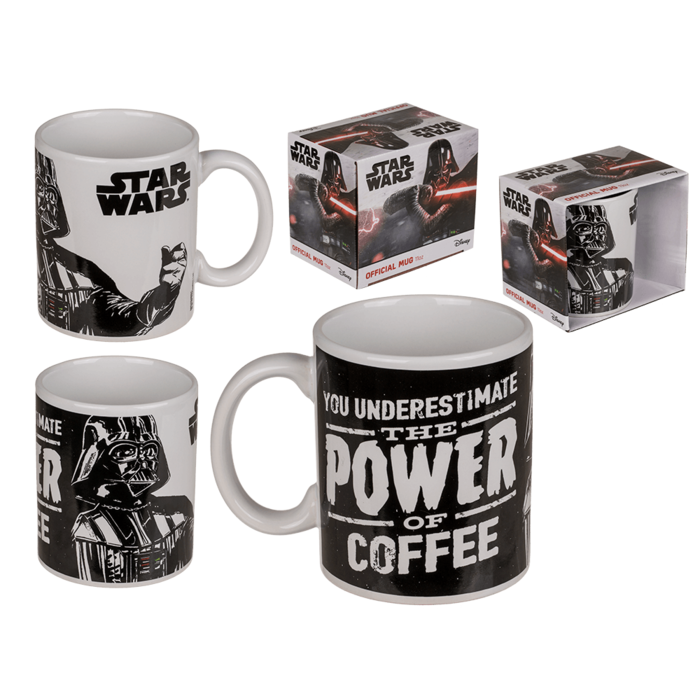 Becher "Star Wars" mit Darth Vader Motiv und Spruch