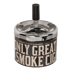 Metall-Druckaschenbecher