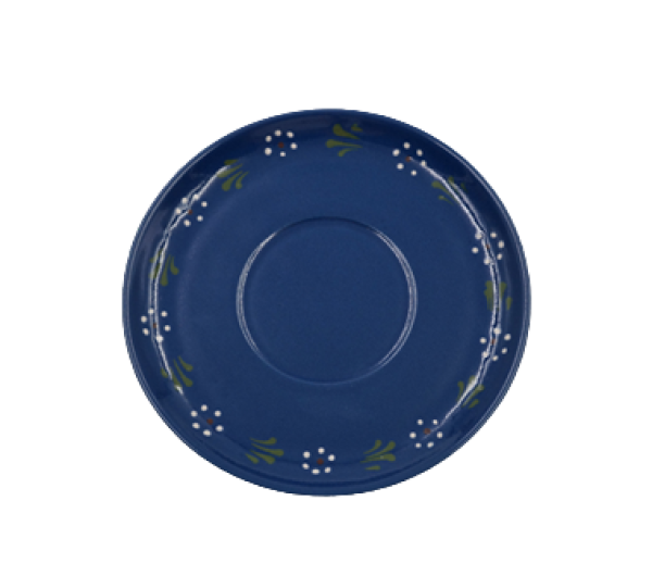 Untertasse Bunzlau Blau
