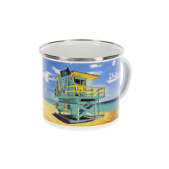 VW T1 Bulli Emaille Tasse - Beachlife