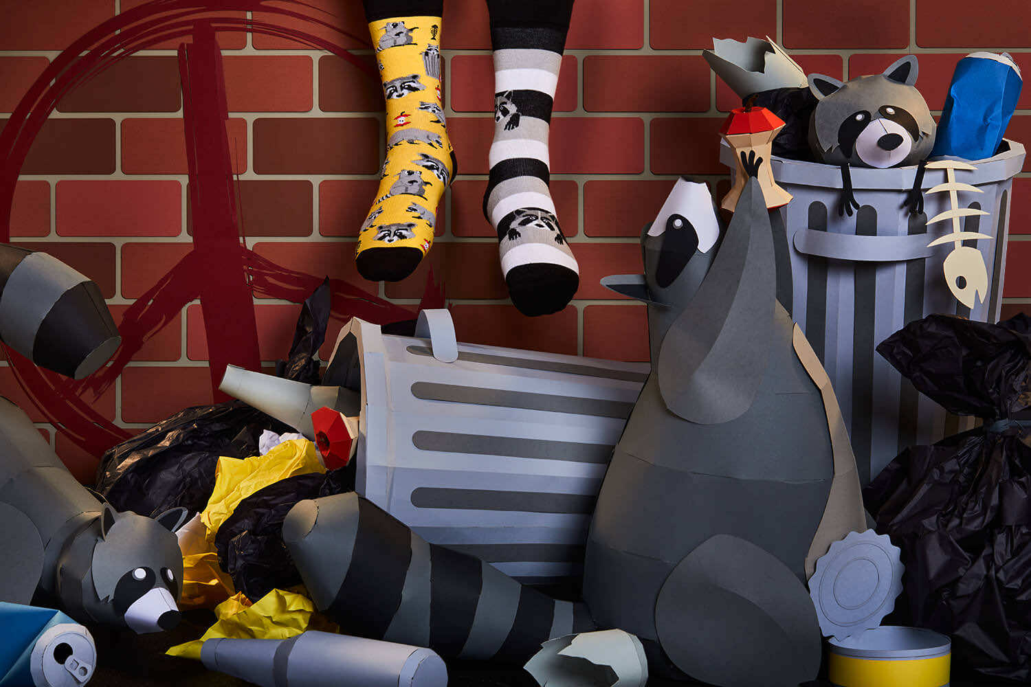 Many Mornings® Socken RACCOON BANDIT