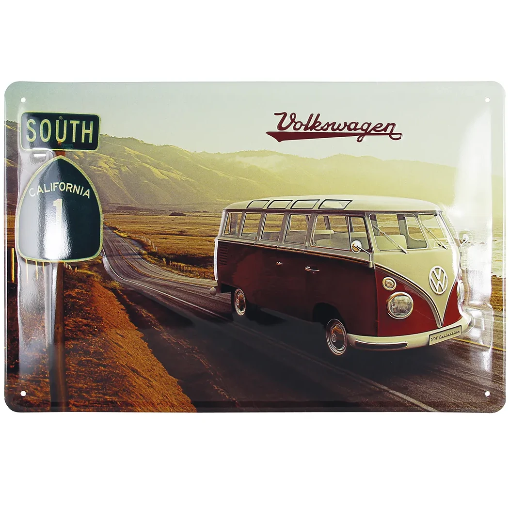 VW T1 Bulli Blechschild "Highway"