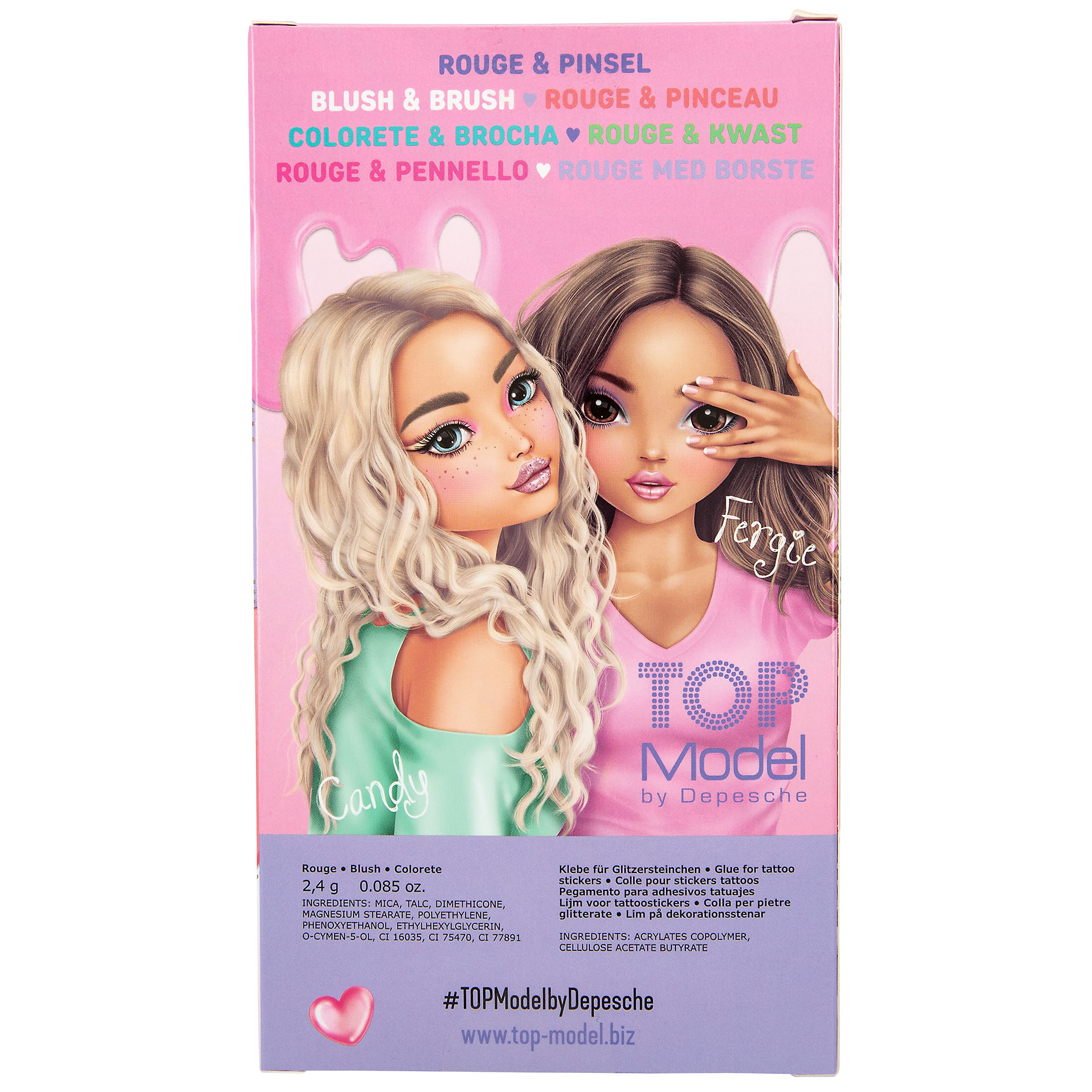 TOPModel Rouge & Pinsel Set BEAUTY and ME, rosa