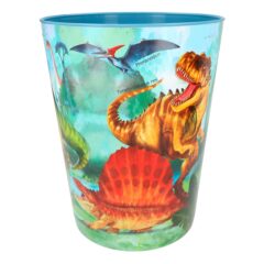DINO WORLD Mülleimer, Kunststoff in grün oder blau