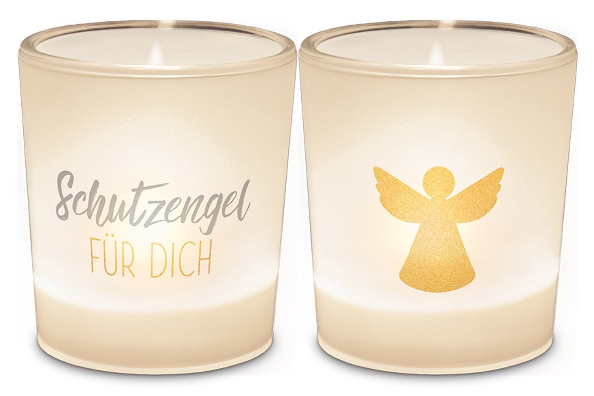 Geschenk für Dich - Teelichtglas - "Schutzengel für dich"