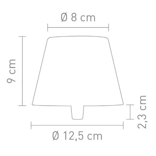 SOMPEX TOP - Akku-Flaschenleuchte - 1,5W in verschiedenen Farben, Maße