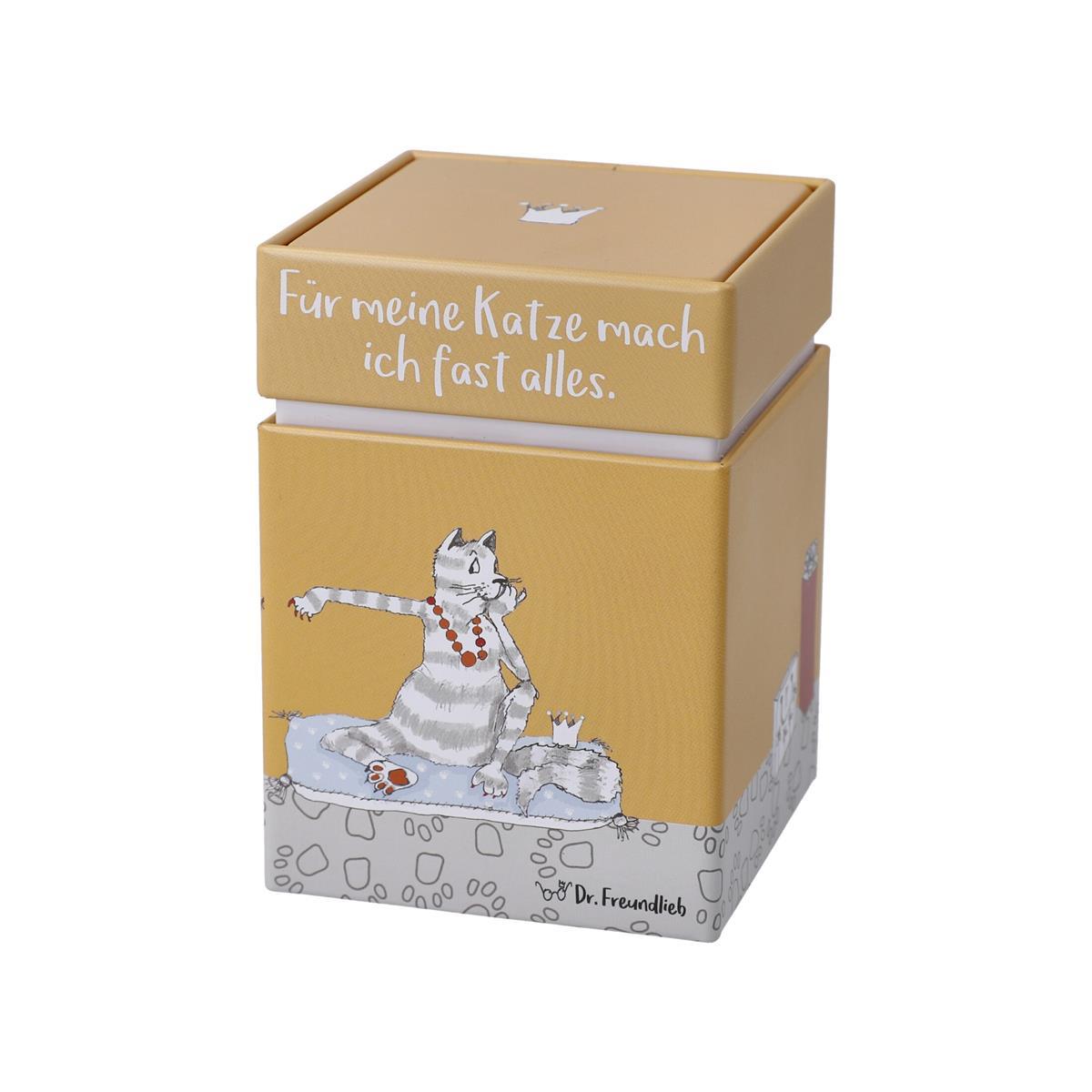 GOEBEL - Teedose - Barbara Freundlieb - "Für meine Katze mach ich fast alles."