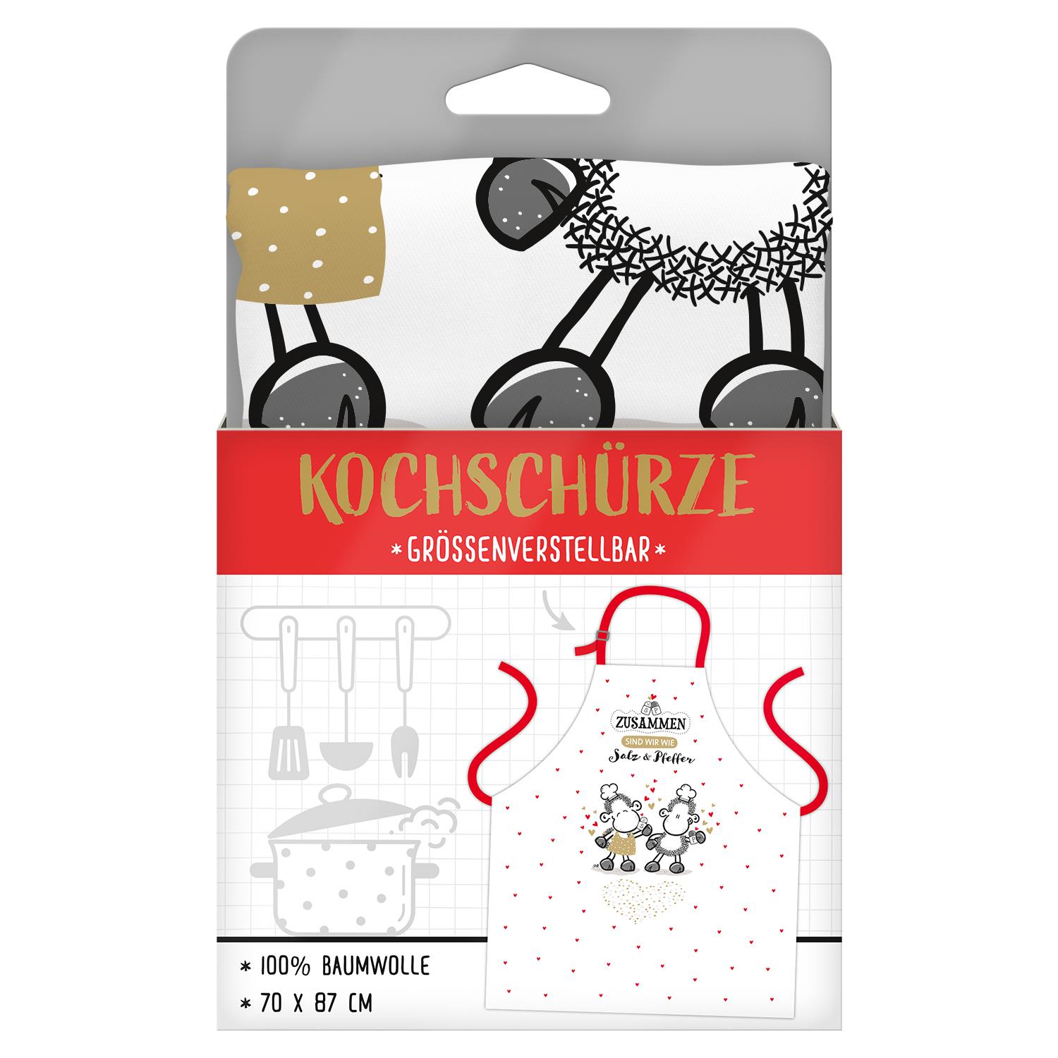 Sheepworld - Kochschürze "Zusammen sind wir wie Salz & Pfeffer"