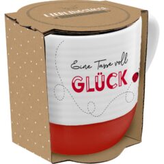 Sheepworld – Lieblingstasse “Eine Tasse voll Glück” mit Geschenkbanderole