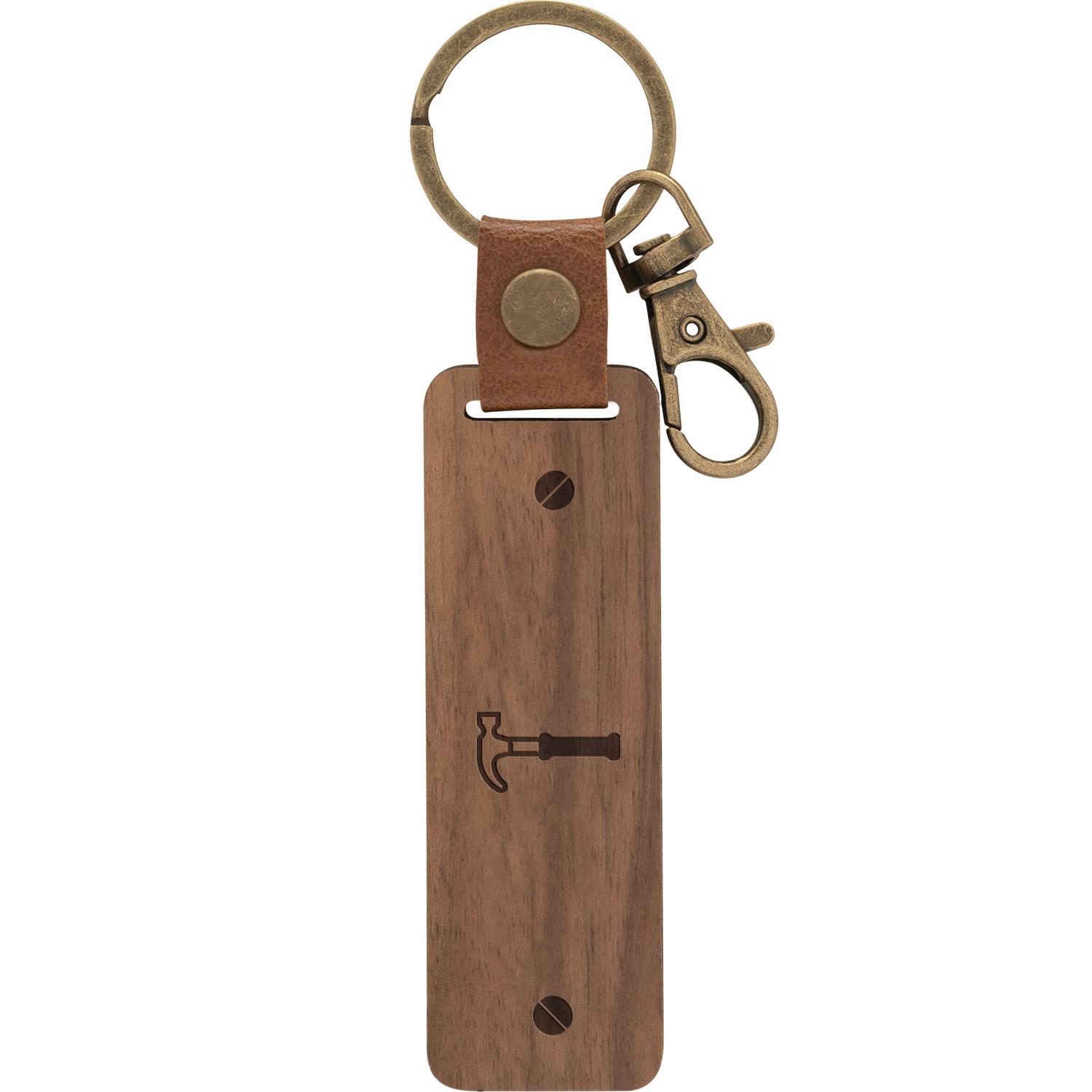 Sheepworld Holz-Schlüsselanhänger "Hammertyp"