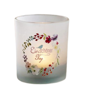 Teelichtglas 3er Set "Ein schöner Tag" - CEPEWA