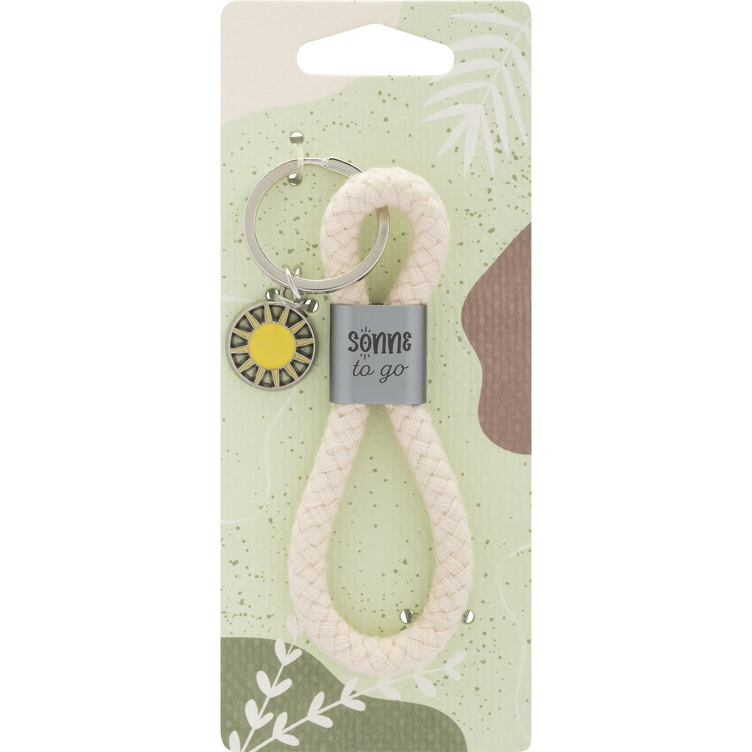 Sheepworld Schlüsselanhänger "SONNE to go" mit Baumwollkordel