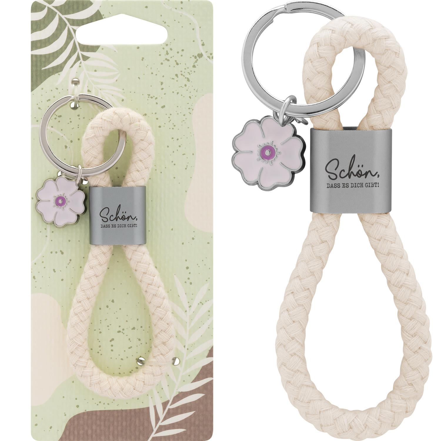 Sheepworld Schlüsselanhänger "Schön, dass es dich gibt!" mit Baumwollkordel