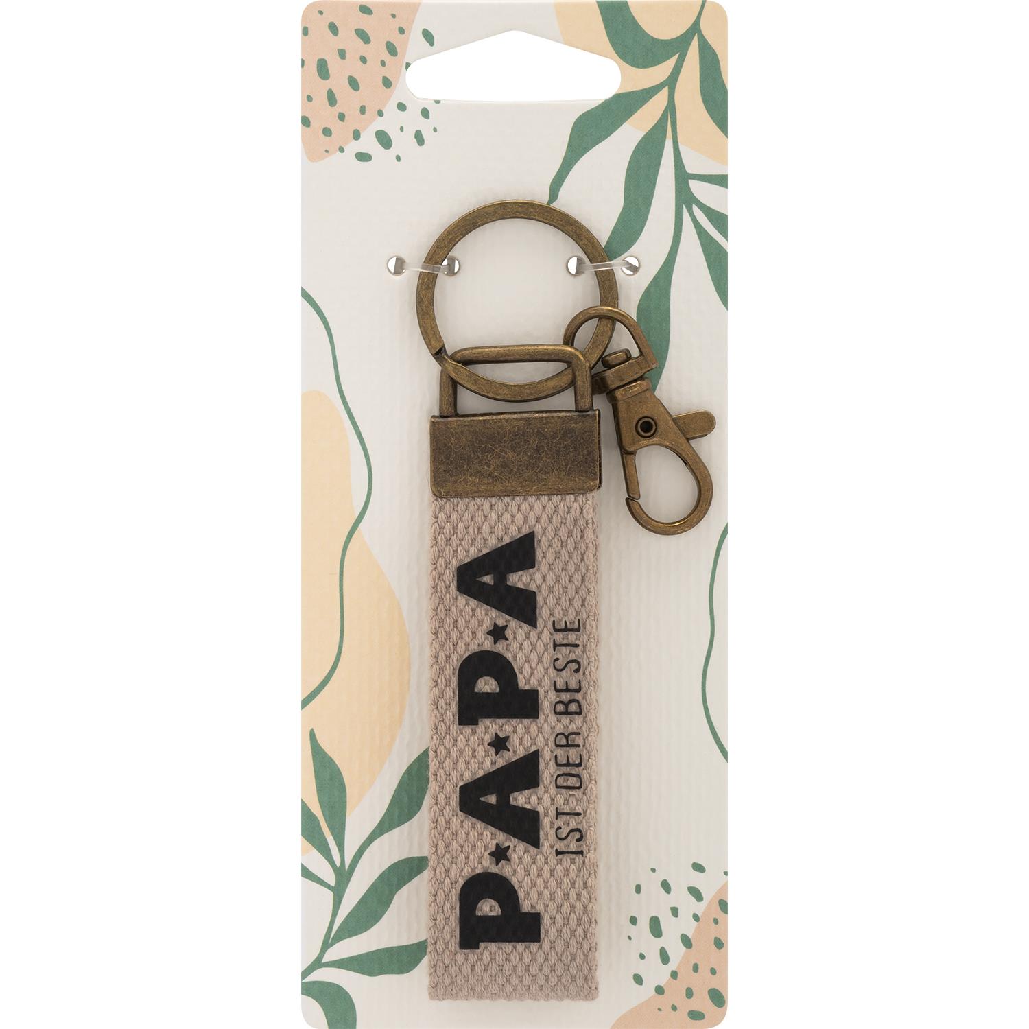 Sheepworld Canvas-Schlüsselanhänger "Papa ist der Beste"