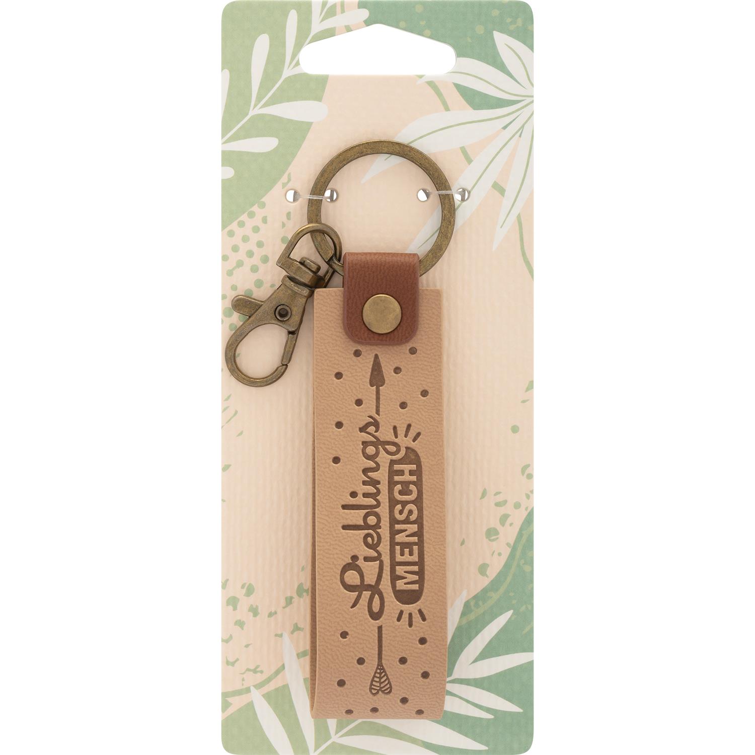 Sheepworld Kunstleder-Schlüsselanhänger "Lieblingsmensch"