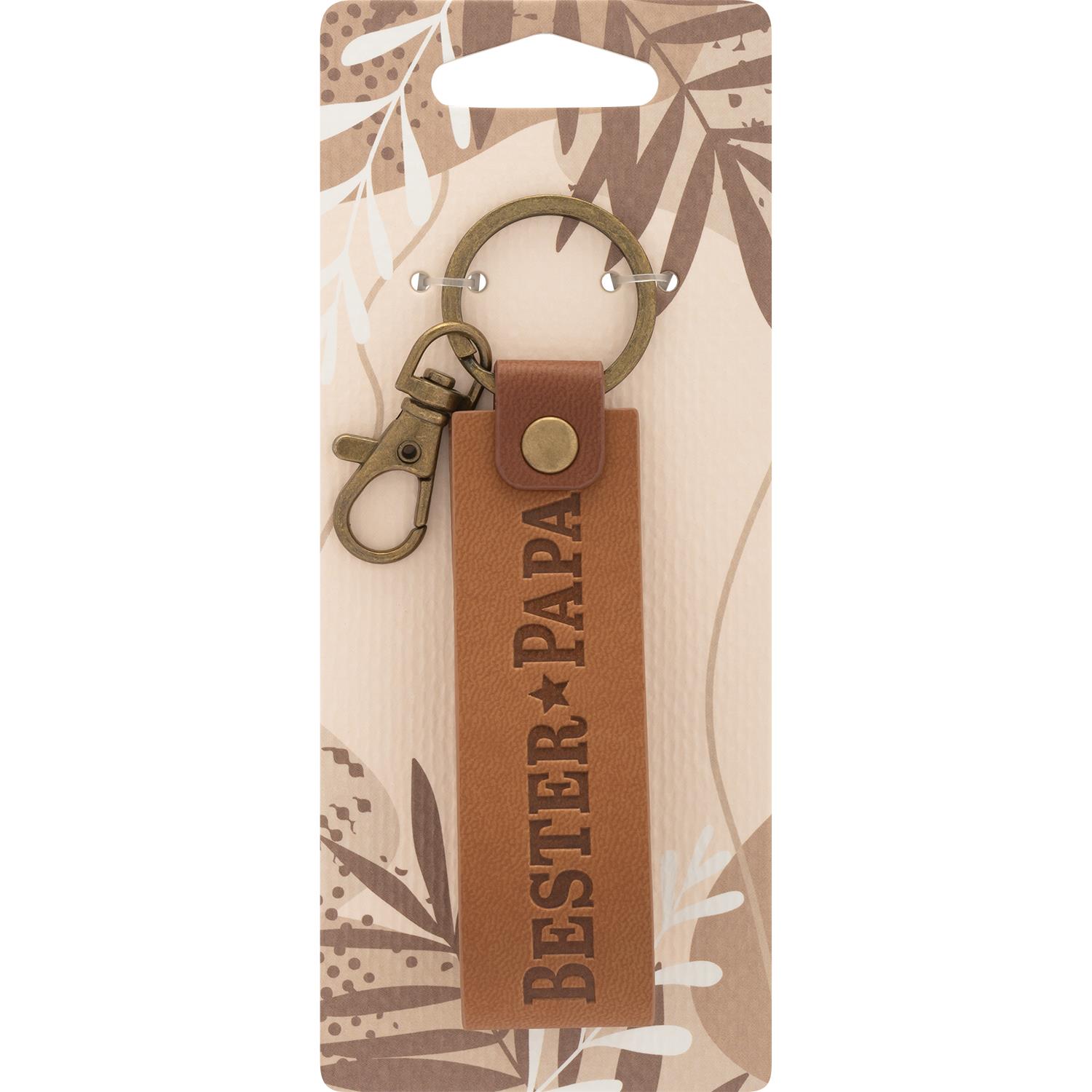 Sheepworld Kunstleder-Schlüsselanhänger "Bester Papa"