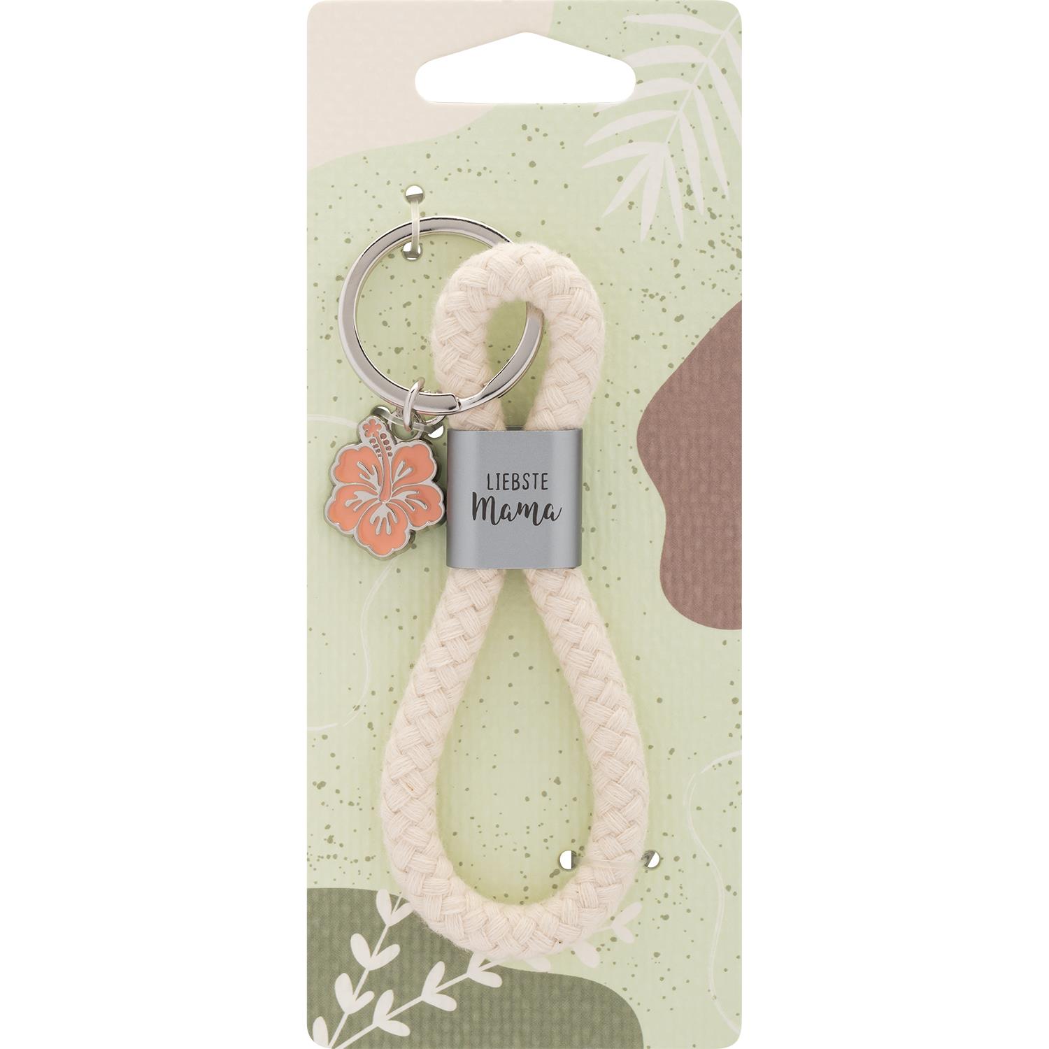Sheepworld Schlüsselanhänger "Liebste Mama" mit Baumwollkordel