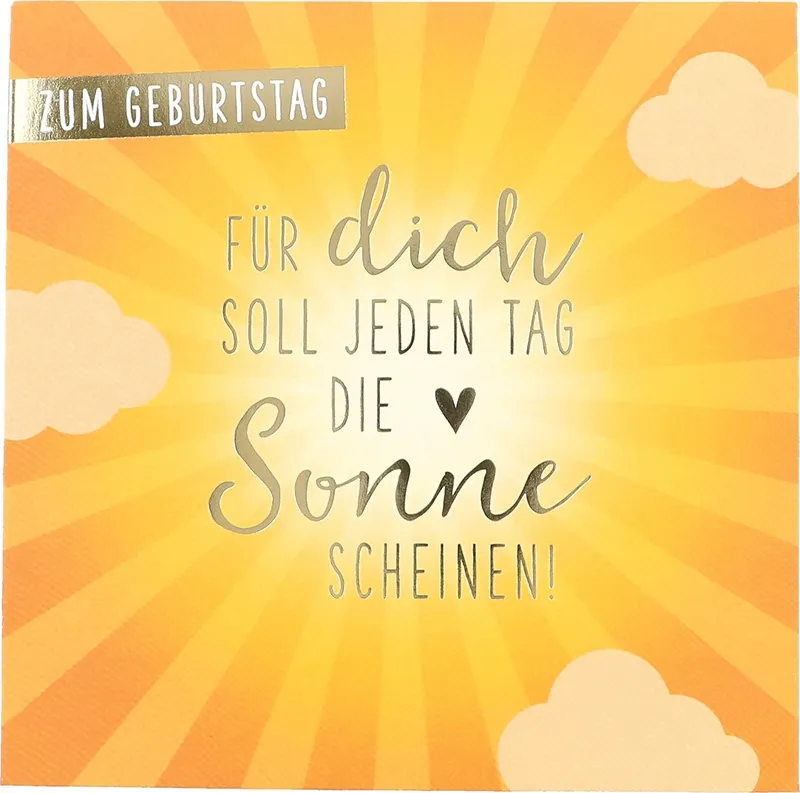 Pop-up-Musikkarte "Here comes the sun" mit Licht-Effekt