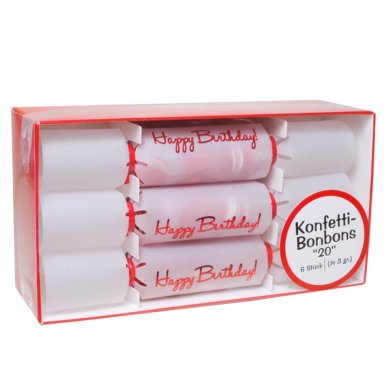 Konfetti-Bonbons zum 20. Geburtstag