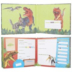 Dino World Freundebuch, aufgeschlagen