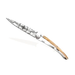 Deejo 37g - Taschenmesser mit Olivenholzgriff - Terra Incognita