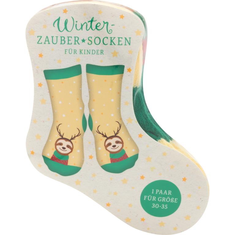 Sheepworld Winter Zaubersocken "Faultier" für Kinder