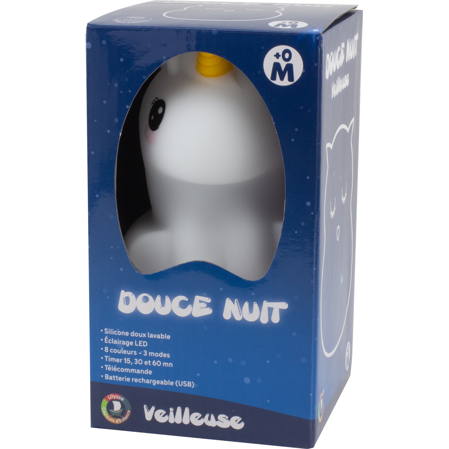 Ulysse – Nachtlicht “Einhorn” groß in der Verpackung