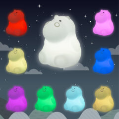 Ulysse – Nachtlicht “Hippo”, verschiedene Lichtmodi