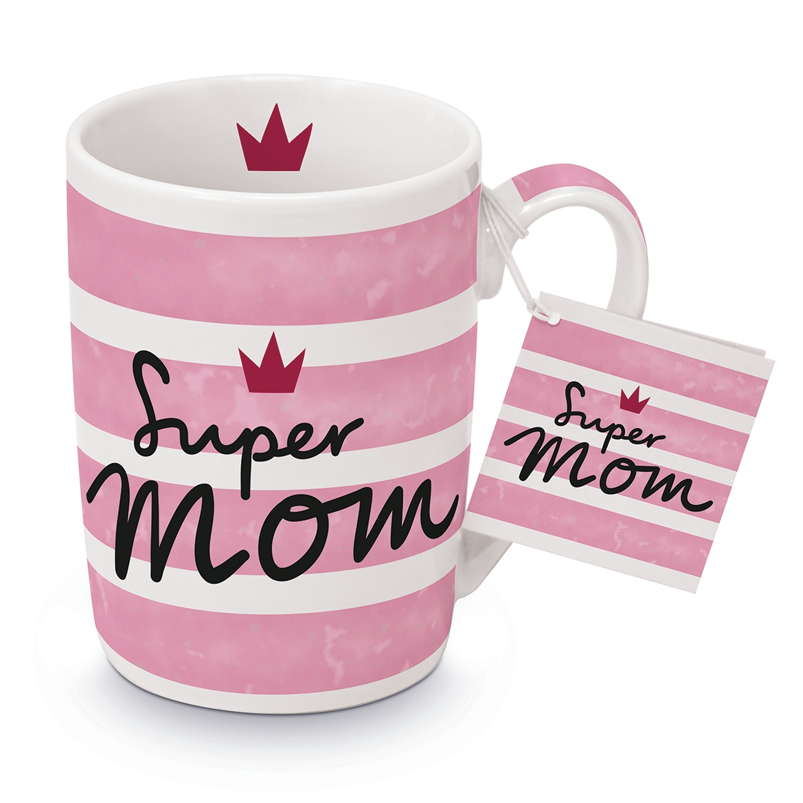 ppd Porzellan-Tasse "Super Mom"