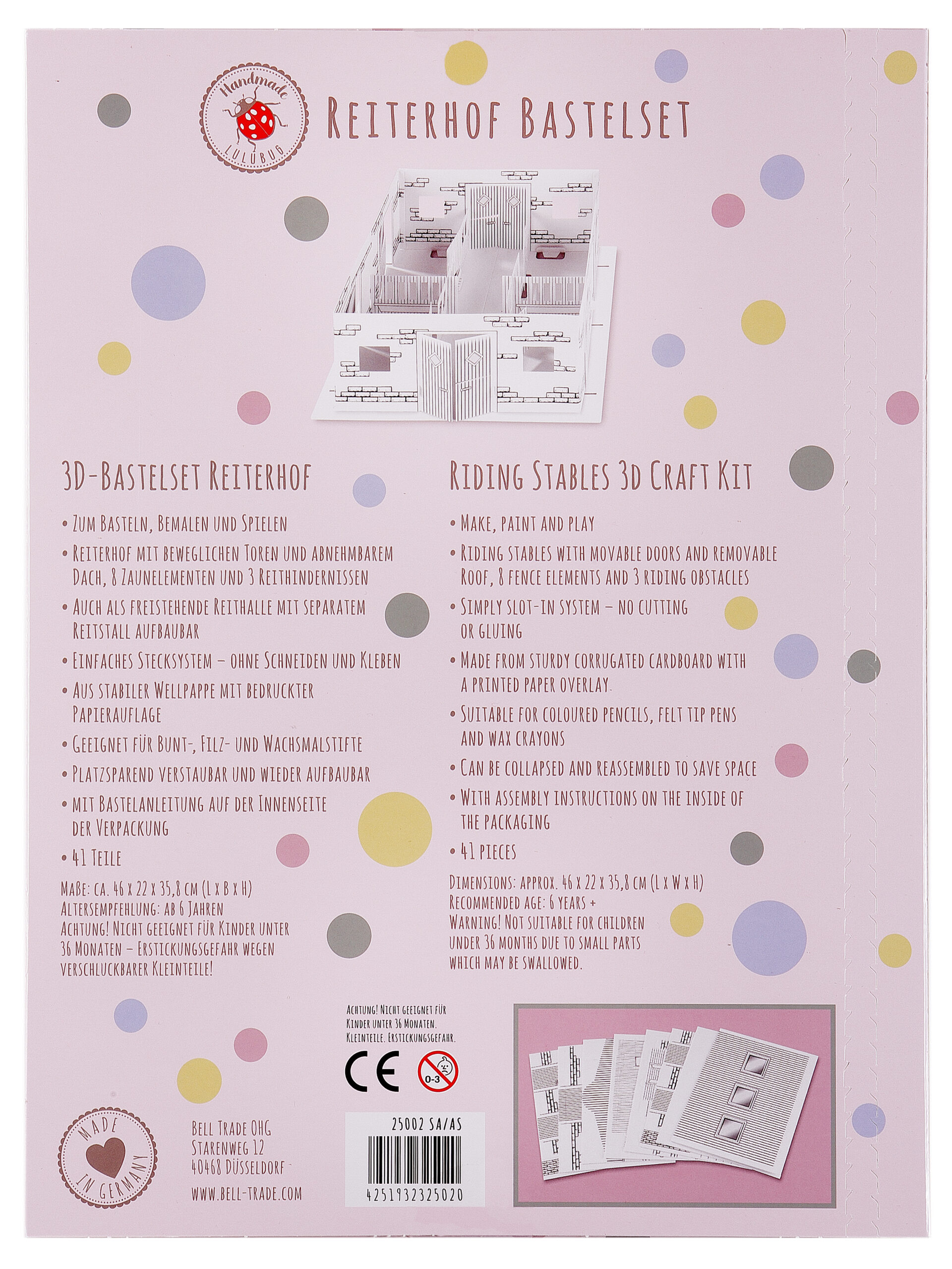 Lulubug Bastelset Reiterhof zum Bemalen