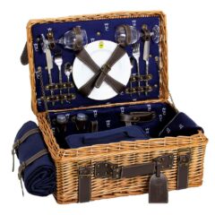 Picknickkorb "Champs-Elysées" blau, für 2/4/6 Personen - 2 Personen