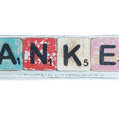 Buchstabenbrett zu den Wörterpuzzle-Holztafeln