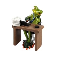 Froschhausen - Frosch im Büro, hellgrün, sortiert