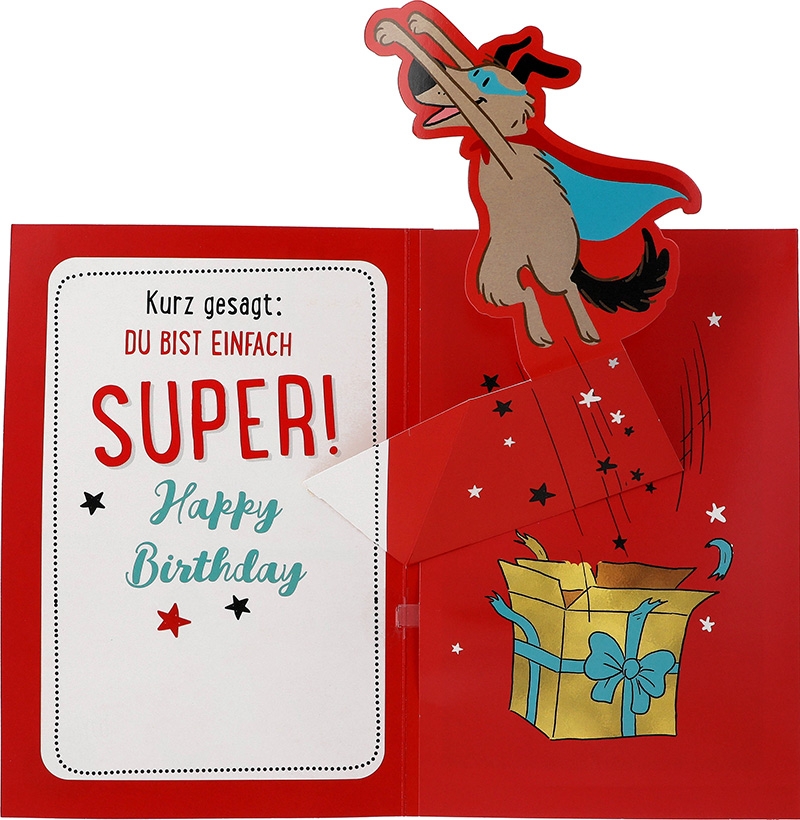 Jump Outs Musikkarte "Du bist super"