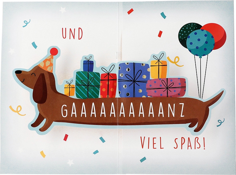 Jump Outs Musikkarte "Zum Geburtstag alles Gute"