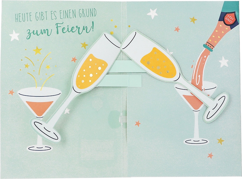 Jump Outs Musikkarte "Herzlichen Glückwunsch"