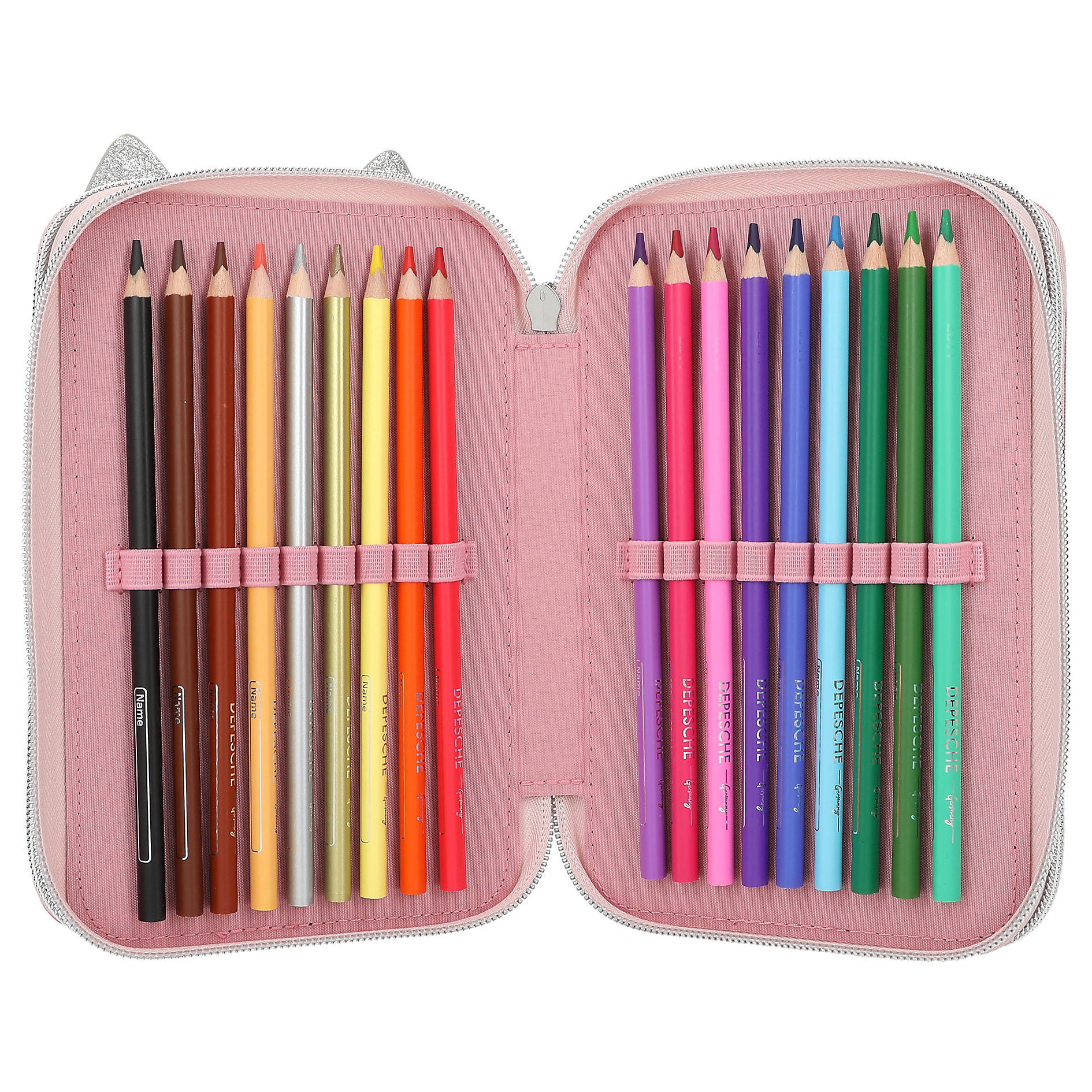 TOPModel 3 Fach Federtasche WILD Leo