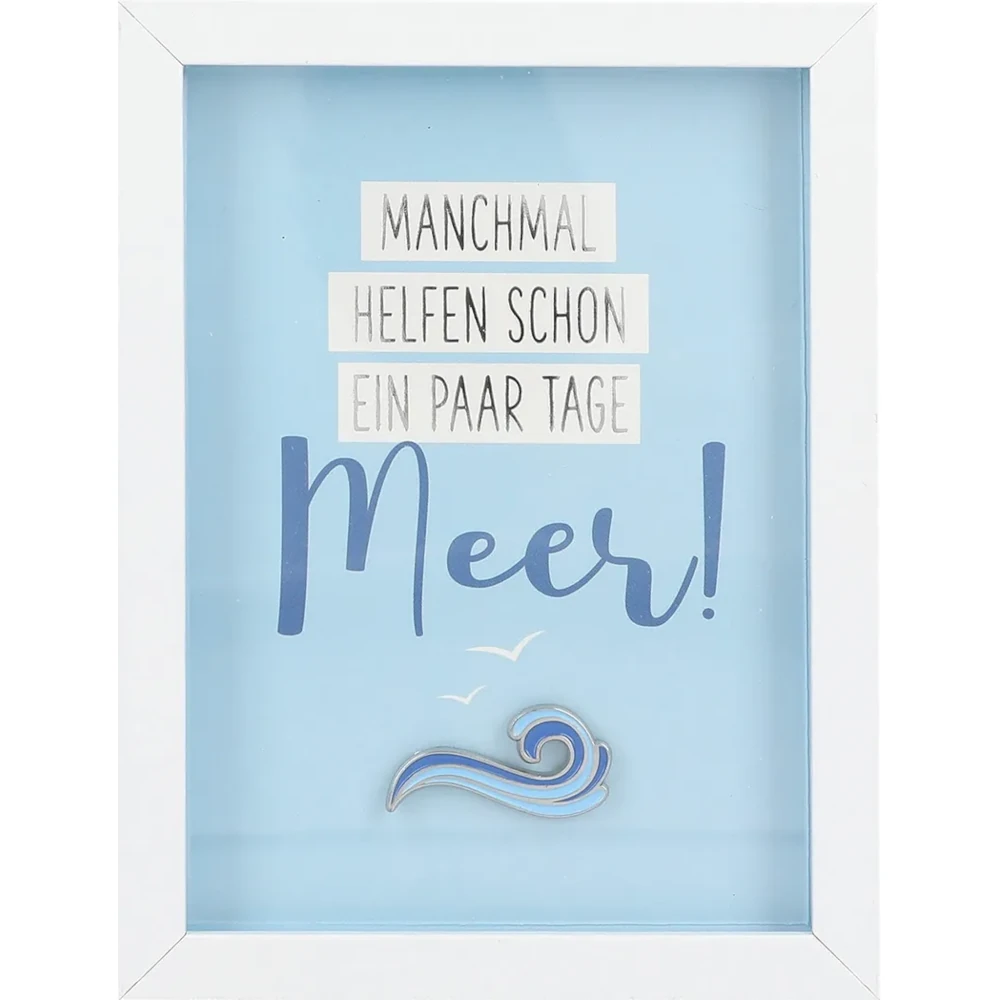 Mini-Bilderrahmen mit Schriftzug "Meer"