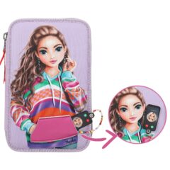 TOPModel 3 Fach Federtasche JOY mit appliziertem Smartphone