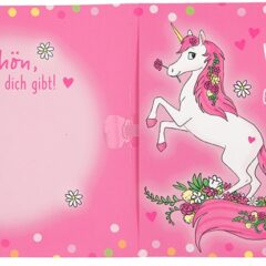 Musikkarte 9. Geburtstag / rosa